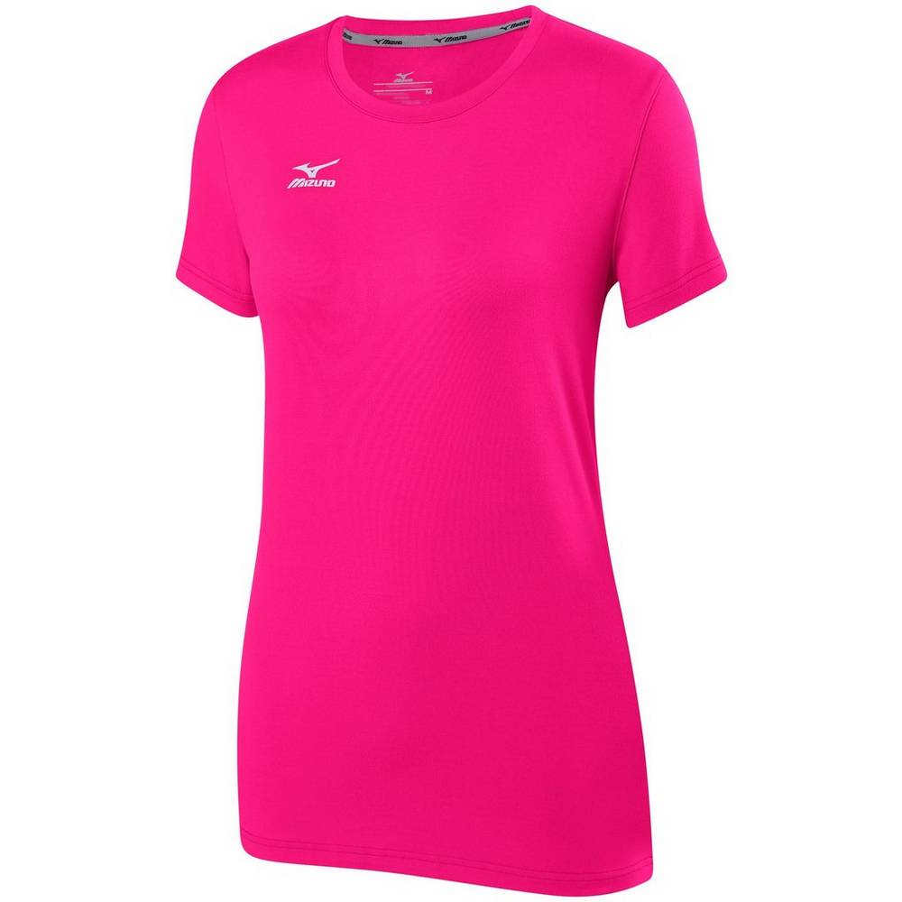 Womens Mizuno Attack 2.0 Volleyball T-Shirts Pink Philippines (LYQFHV096)